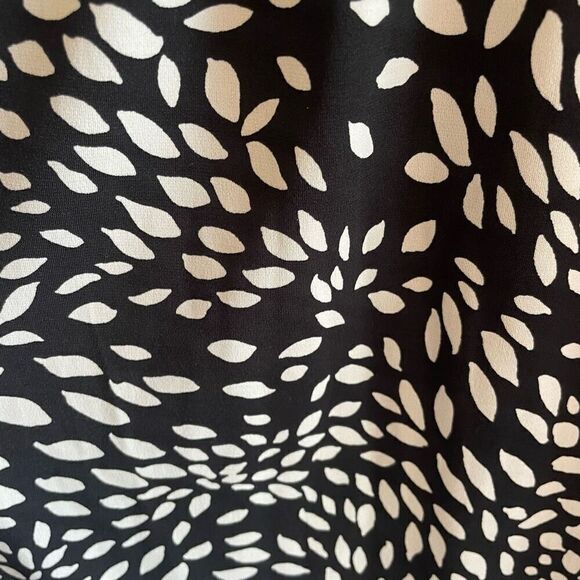 New London Style Black White Short Mini Dress Women’s Sz 10P 10 Petite 8 Medium - Picture 4 of 7